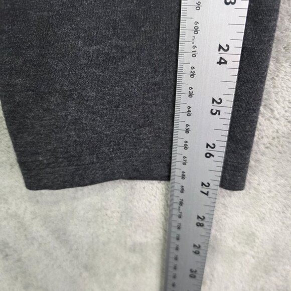 Womens Nike Dri Fit Gray & Pink Capri Leggings Mid Rise Cotton Blend Stretch S - Picture 9 of 10